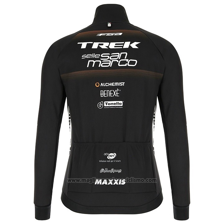 2018 Abbigliamento Ciclismo Trek Selle San Marco Nero Manica Lunga e Salopette